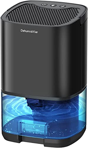 Déshumidificateur électrique Gocheer - 1000ml - Silencieux - Avec protection contre les surcharges - 3 modes de déshumidification - Lumière LED colorée - Déshumidificateur domestique.