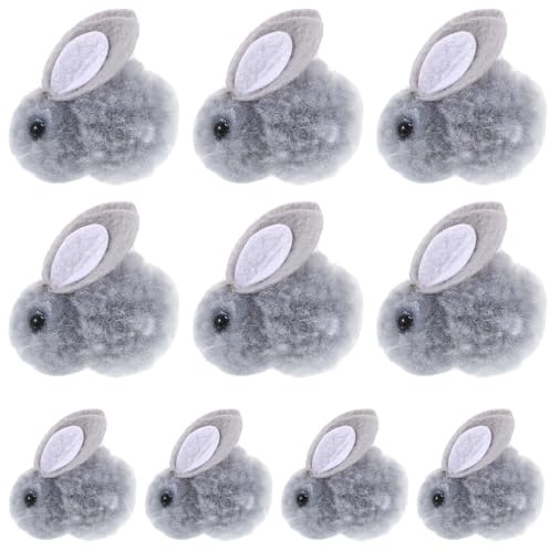 Abaodam 10stücke Mini-plüschhasen DIY-hasenpuppe Bastelbedarf Hasenkleidung Und Accessoires Kleidungsschmuck Bastelmaterial Für Hasen Bastelprojekte Für Erwachsene DIY-Dekoration Niedliche