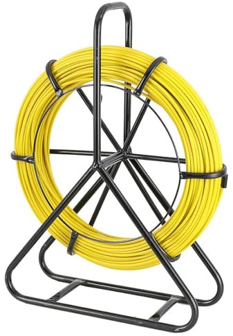 WOOLUCK 6 mm x 100 m glasfiberkabeldragningssond, installationsverktyg för elektriska ledningar i glasfiber, kabeldragare, rörledning
