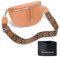 YISUOHOOM Bauchtasche Damen Umhängetasche klein Crossbody Bag Veganes Leder Brusttasche Kleine Handtasche Orange Geschenke für Frauen