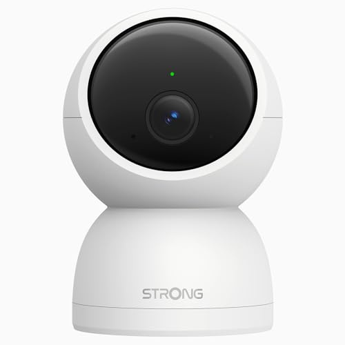 Strong Indoor Camera 2.5K 4MP, Baby Camera 360° Pan/Tilt, Dog Camera with Motion Detection, Auto Tracking, Super Dark Night Vision, 2-Way Audio, Cloud & 512GB SD Storage, 2.4G/5G WiFi, Home Security