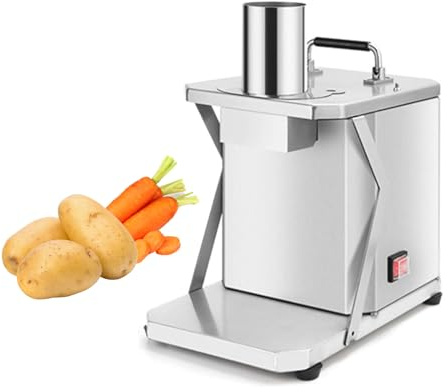 Kindevieft Commercial Vegetable Dicer, Electric Fruit Chopper Machine, Automatic Fruit and Vegetable Dicing Cube Cutting Machine, for Onions Potatoes Carrots Cucumber,15mm