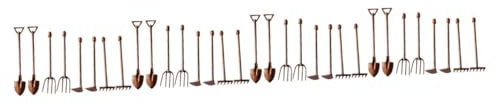 SUPVOX 4 Set Di Attrezzi Da Giardino in Miniatura Con Ciondolo Vintage Set Di Decorazioni in Metallo Per Balconi Mini Spazi 8 Pezzi*4