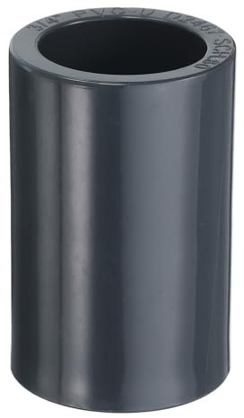 sourcing map PVC Pipe Coupling Adapter 3/4 Straight Socket Coupling Pipe Fittings Furniture Build Grade Connectors for Sewer Plumbing Drain Pipe Water Supplies Build Garden