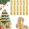Guirnalda de Oropel Navideña, 6 Piezas Espumillón, Árbol de Navidad, Decoración Brillante Metálica