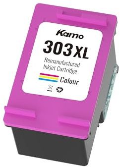 kamo 303XL (1x Farbe) Multipack Druckerpatronen Kompatibel mit HP 303 303 XL - für ENVY Photo 6220 6230 6232 6234 7130 7134 7830, ENVY Inspire 7220e 7221e 7224e 7920e 7921e 7924e 7925e, tango, tango x