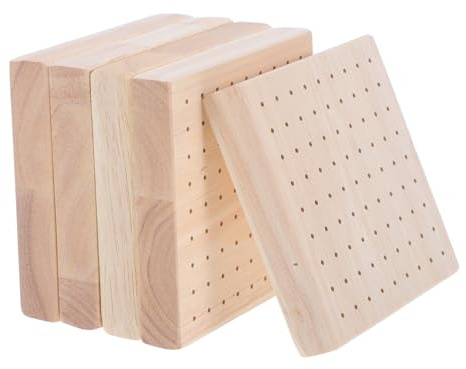 iplusmile Porta Lecca-lecca in Legno 5 Pezzi, Supporto Espositore Per Cake Pops e Snack, Accessorio Multifunzionale Per Feste e Tavoli Da Dessert, Struttura Stabile e Design Minimalista