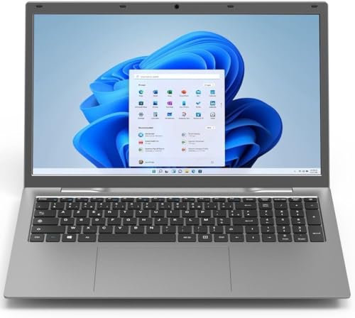 difinity 17,3 Zoll HD++ lautloses Notebook - Celeron N4120 4 Kerne, 2.70 GHz, 16GB DDR4, 512 GB SSD, USB 3.0, Bluetooth, Intel UHD Graphics 600, HDMI, Windows 11, MS Office - 7637