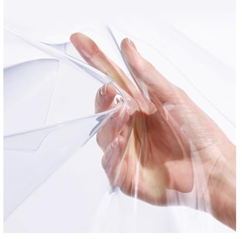 AMUFJJ Pellicola per mobili Trasparente Adesiva Pellicola Protettiva Autoadesiva per Scrivania, Pellicola Impermeabile Resistente al Calore Tavolo, Superficie Lucida(45x68in/114x173cm)