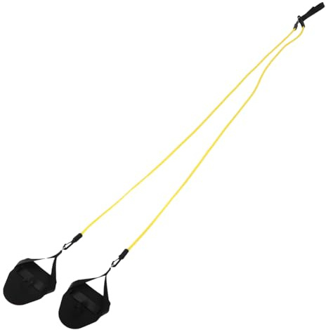 Anneome 2 Piezas Cinturón Resistencia Natación con Paletas Mano y Cuerda Elástica Entrenamiento Brazo para Nadadores Profesionales y Principiantes Accesorios Piscina Portátiles
