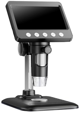 Microscope Numérique 1080P 1000X Loupe USB Écran 4.3 Pouces Pour Réparation Soudure Adulte Numérique Pour Le Travail Sur Le Terrain