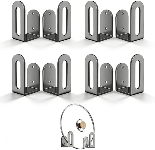 Support Planche A Decouper 8 Pièces Porte Couvercle Cuisine Range Couvercle Casserole Autocollant Pour Organiser Votre Cuisine, Votre Salle De Bain Et Votre Salon