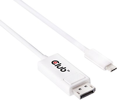 CLUB3D USB 3.1 Type C Cable to DISPLAYPORT 1.2m UHD Adapter