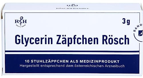 GLYCERIN ZÄPFCHEN Rösch 3 g gegen Verstopfung 10 St