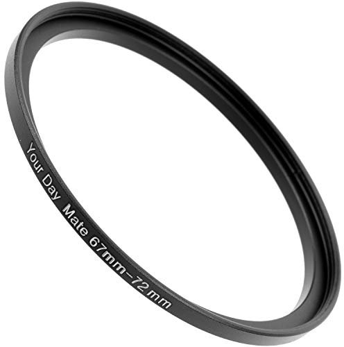 Anelli step-up Ø da 67 a 72 mm di diametro, Compatibili con obiettivi di marche come Canon, Sony, Nikon, Fujifilm, anello adattatore per filtri obiettivo della fotocamera, Anello step-up in alluminio