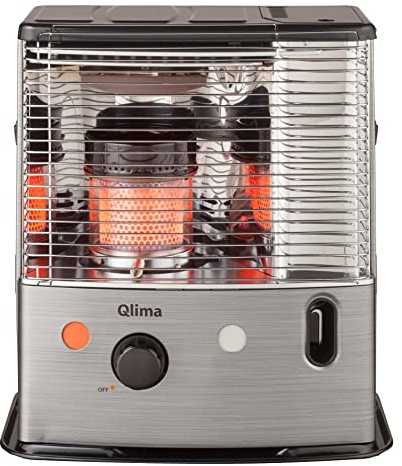 Stufa a Combustibile Liquido 2,7 kW con Accensione Spark Nero Qlima R7227STC-2