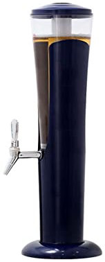 RONGJJ Girafe à Bière Pompe à Bière De 3 L avec Distributeur Et Système De Refroidissement, avec Tour De Bière Et Tube De Glace Et Balise Lumineuse en Fût pour Une Soirée Dansante, Navy Blue