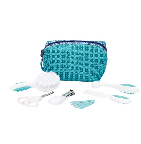 BEBE CONFORT Bebeconfort Kit de Toilette Bébé Hygiène et Bien-être Nouveau-né avec Brosse, Peigne et Kit Manucure pour Nouveau-né 0 Mois +