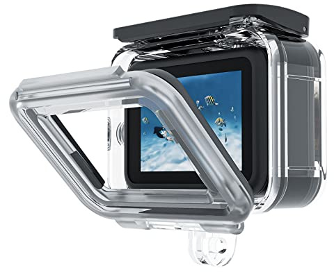 TELESIN 60 m Tauchgehäuse für GoPro Hero 13/12/11/10/9, Anti-Beschlag | Robustes Unterwassergehäuse | Für Tauchen und Schnorcheln | Klare Aufnahmen bei Outdoor-Abenteuern