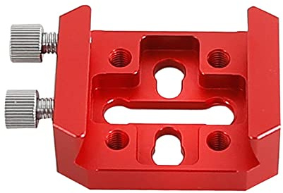 Ronyme Piastra a Coda di Rondine Morsetto a Coda di Rondine Accessori per Staffa Telescopio astronomico Treppiede OTA Universale Morsetto in Metallo, 55MM