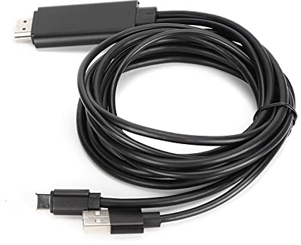 Cable USB Tipo C Micro USB a, 4K Tipo C a Cable Teléfono Móvil a HDTV Cable de Pantalla de Sincronización, Adaptador de Video AV Digital para Teléfonos Inteligentes a TV