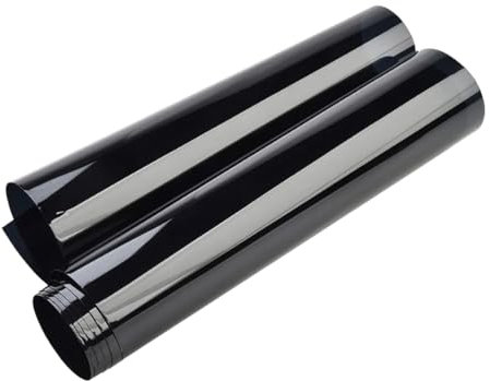 MOCNT Film Solaire pour Voiture 20cm x 150cm, Pare-soleil pour Pare-brise, Film de Teinte de Vitre Solaire, Protection UV, Noir 5% VLT