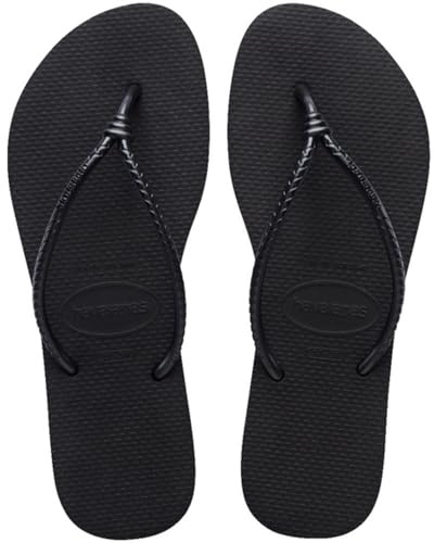 Havaianas – Slim Tubo, elegante, comodo ed elegante ciabatte da bagno, cinghie design nodo, donna, 35/ 36 EU
