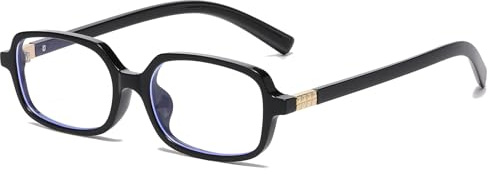 Long Keeper Blue Light Blocking Glasses Women Retro 90s Rectangle Anti Blue Light Computer Eyeglasses Narrow Square Anti Glare Glasses