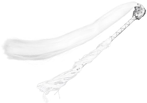 SKISUNO Batidor De De Caballo De Tai Chi Mango para Prácticas Budistas y Decoraciones Plumero Elegante De Madera para Espectáculos y Ceremonias Chinas