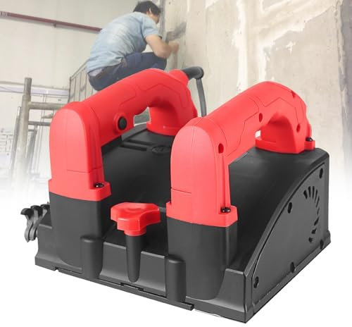 VNATWGOO Automatic Wall Leveling Machine, Electric Handheld Wall Stripping Tool, Adjustable Depth Plaster Remover, for Cement Drywall