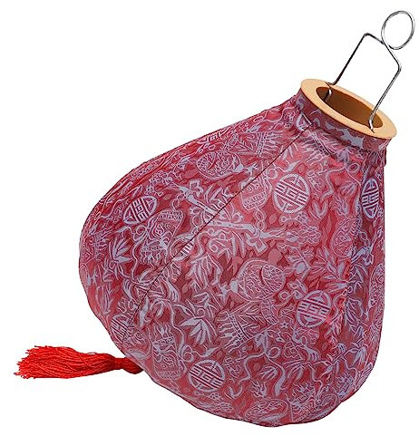 BAZEITFLOW Vintage Mid-autumn Festival Laterne Hängend Dekorative Vietnamesische Rote Laterne Aus Leichtem Langlebigem Material Für Innen Außen Feiertagsbeleuchtung