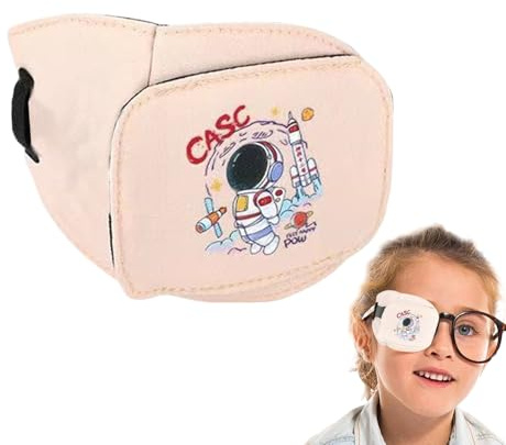 Glasses Eye Patch Kids | fylld bomull | Bekväm återanvändbar lapp för