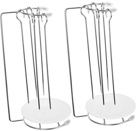 HANABASS 2 Ensembles Supports De Suspension pour Barbecue Acier Support pour Aliments pour Barbecue