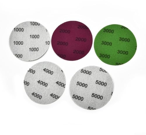 25pcs Sanding Discs (3 Inch) with 1000, 3000, 4000, 5000 Grits for Polishing and Grinding Tasks