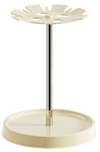 Soporte para paraguas de acero - Soporte de resistente a la óxido con 4 ranuras y bandeja de drenaje | Pastelero interior para una sombrilla corta y larga oficina organizadora elegante