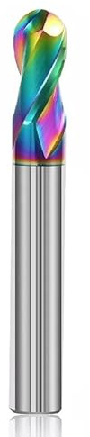 1 Stück HRC45 55 65 2-Schneiden-Kugelfräser aus Wolframkarbid, CNC-Fräswerkzeug, R0,5 6 mm 8 10, Metallfräser(COLOR,R1.5X4DX50L)