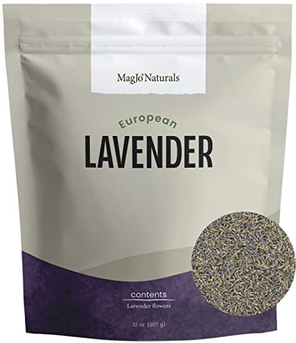 MagJo Naturals European Lavender Flowers (Extra Grade) - 100% Raw From Europe - 2 pounds