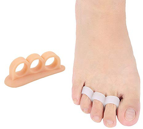 Tcare Zehenspreizer, Zehenspreizer, Zehenspreizer, Zehenspreizer, Hallux Valgus Korrektur, Straightener, Orthese mit drei Löchern
