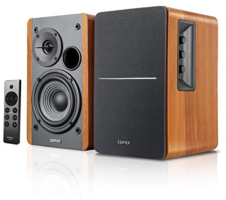 Edifier R1280DBs Bluetooth 5.0 Wireless Desktop/Bookshelf Speakers -42 Watts (Brown)