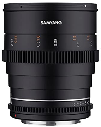 Samyang MF 24mm T1,5 VDSLR MK2 Canon RF – lichtstarkes T1,5 Weitwinkel Cine- und Video Objektiv für Canon RF Mount, 24 mm Festbrennweite, Follow Focus Zahnkränze Vollformat und APS-C, 8K Auflösung