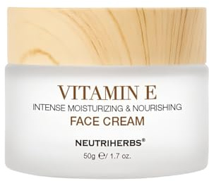 Neutriherbs ansiktskräm med vitamin E, ansiktskräm fuktgivande dag och nattkräm närande och fuktgivande hud 1,7 oz. (Vitamin E kräm)