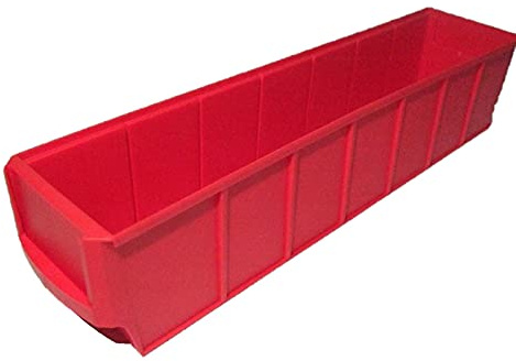 sopo a-z Industrieboxen 400x91x81mm rot Stapelboxen Lagerbehälter Schütte Regalkästen Lagerbox stapelbar Made in Germany 10 Stück