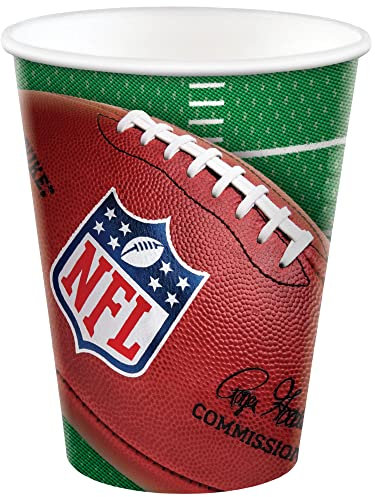 amscan 582733 NFL Drive Collection Lot de 8 gobelets en carton 340 g