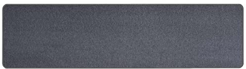 Primaflor Teppich Macao 80 x 200 cm Anthrazit | Schlingenteppich Kurzflor | Vliesrücken | Läufer für Wohnzimmer Flur & Küche | Gekettelt | Fußbodenheizung geeignet | 4 mm Florhöhe