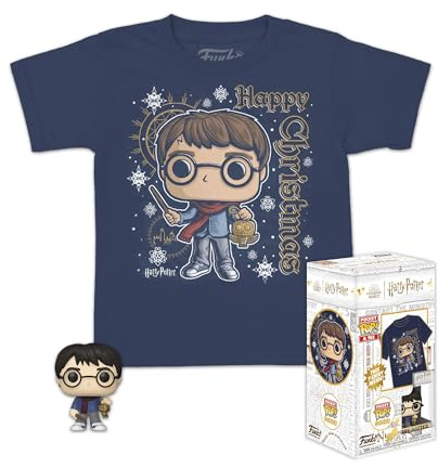 Funko Pocket Pop! & Tee: Harry Potter: Holiday Harry - XL - T-Shirt - Kleidung mit Vinyl-Minifigur Zum Sammeln - Geschenkidee - Spielzeug und Kurzärmeliges Top Für Erwachsene Männer und Frauen