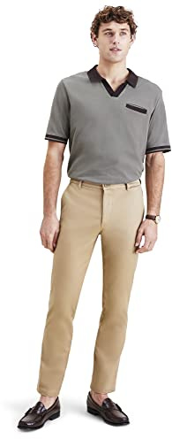Dockers Original Chino Slim, Pantalones para Hombre, Dorado (Harvest Gold), 32W / 32L