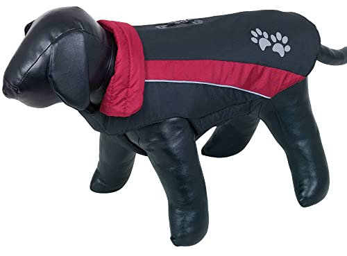 Nobby 64832 Hundemantel SABI schwarz/Bordeaux; 32 cm