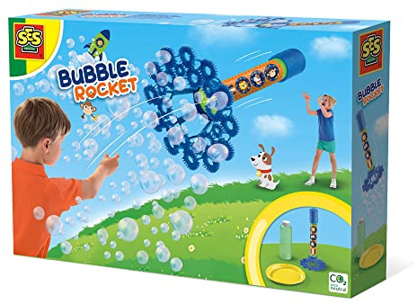 Ses Creative 02260 - Fusée et trainée de Bulles, Solution savonneuse Super puissante, Nombreuses Bulles, Facile à Laver