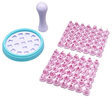 Letter Numbers Molds Set Alphabet Number Cookie Stamp Press Letter Creative Embosser Mold for Clay Baking Message Letter