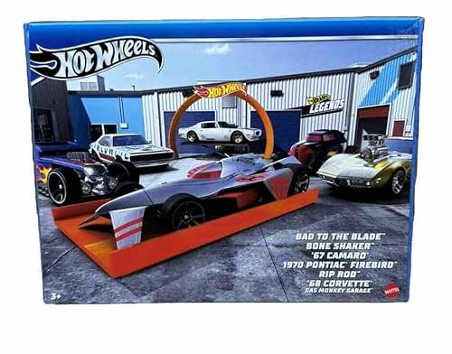 Hot Wheels 2024 Legends 6 Pack 1970 Pontiac Firebird, Bone Shaker, Rip Rod, Bad to The Blade, 67 Camaro '68, Corvette HWV46
